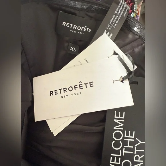 Retrofete Strapless Bodycon Metallic Imani Dress Evening Gown Silver XS - Picture 13 of 16